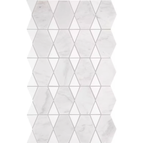 Saran White & Thassos Reverse - stone tile